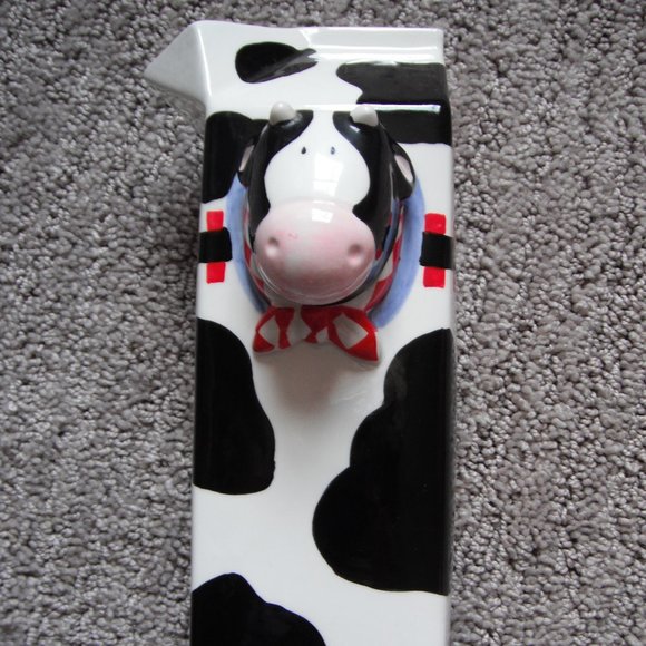 Russ & Berrie Ceramic Novelty Cow Pitcher - Picture 2 of 7